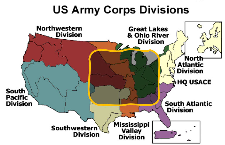 US Army Corps Divisions